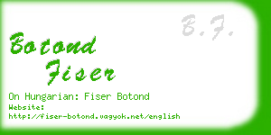 botond fiser business card